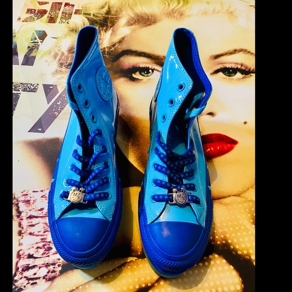 Converse Blue Platform Shoes - Picture 9 of 11